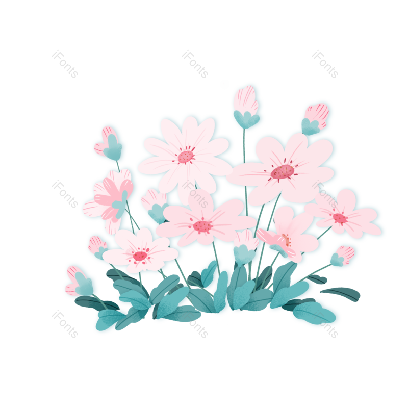 装饰图案图片,植物花卉元素,PNG,免抠素材